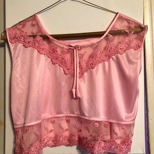 Silk Pastel Pink Pajama Set